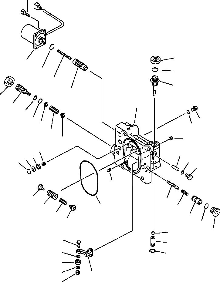 Схема запчастей Komatsu PC200-6LC - FIG NO. H-9 ОСНОВН. НАСОС (9/9) (HPV 9+9+BARO-) (С КЛАПАНОМ TVC) СЕРВОКЛАПАН ГИДРАВЛИКА