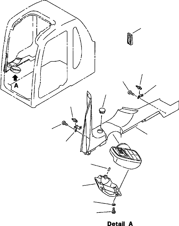 Схема запчастей Komatsu PC200-6LC - FIG NO. K- КАБИНА (КРЫШКА ПАНЕЛИ С МОНИТОРОМ) КАБИНА ОПЕРАТОРА И СИСТЕМА УПРАВЛЕНИЯ