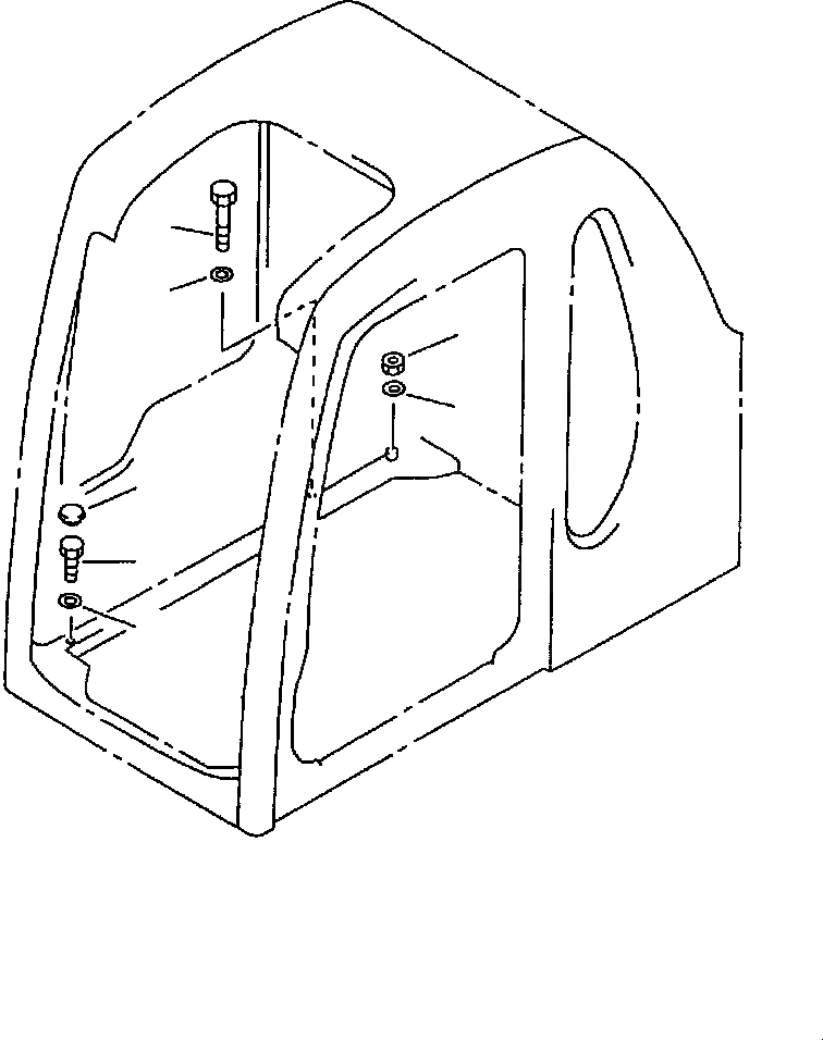 Схема запчастей Komatsu PC200-6LC - FIG NO. K- КАБИНА (ЧАСТИ Д/УСТАНОВКИ) КАБИНА ОПЕРАТОРА И СИСТЕМА УПРАВЛЕНИЯ