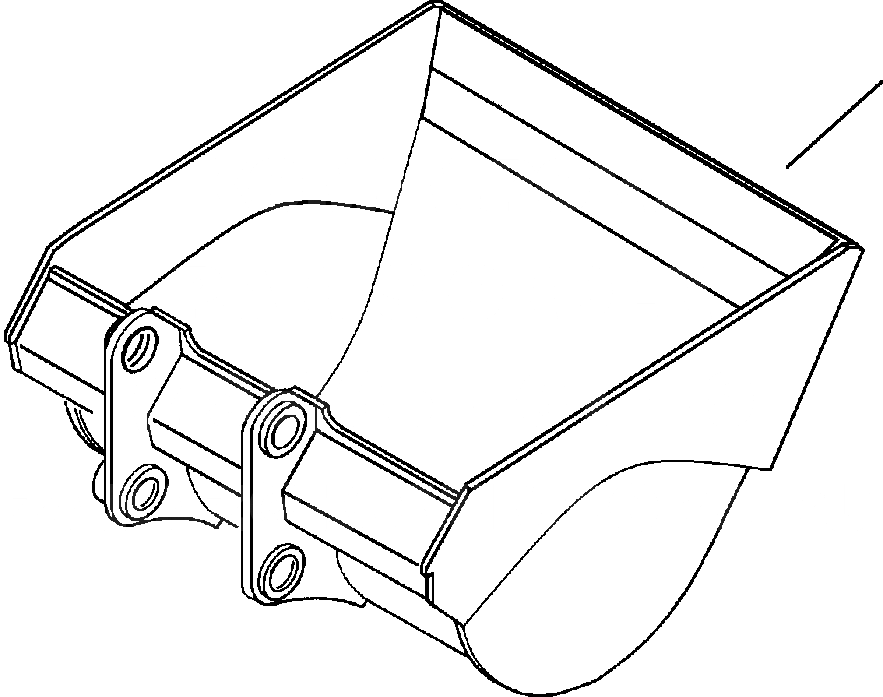 Схема запчастей Komatsu PC200-6LC - FIG NO. T- КОВШ - ESCO DITCH CLEANER - 8 IN. (9MM) ШИР. РАБОЧЕЕ ОБОРУДОВАНИЕ