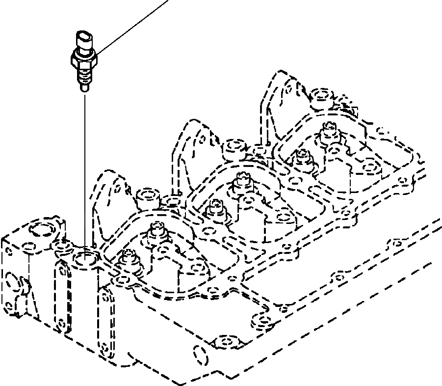 Схема запчастей Komatsu PC200LC-6LE - FIG. A8-AA ТЕМПЕРАТУРН. ДАТЧИК ДВИГАТЕЛЬ