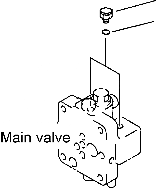 Схема запчастей Komatsu PC200LC-6LE - FIG. H-A ОСНОВН. КЛАПАН - ЗАГЛУШКА ГИДРАВЛИКА