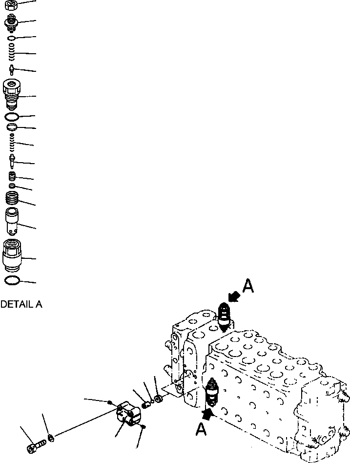 Схема запчастей Komatsu PC200LC-6LE - FIG. H-A 7TH СЕКЦ. ОСНОВН. КЛАПАН - ВСАСЫАЮЩИЙ КЛАПАН БЕЗОПАСНОСТИ ASSEMBLY ГИДРАВЛИКА
