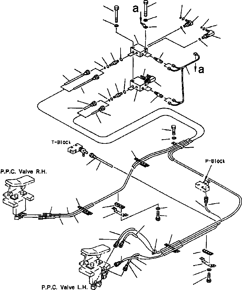 Схема запчастей Komatsu PC200LC-6LE - FIG. K-A ЛИНИЯ РАБОЧЕГО ОБОРУД. PPC - АКТУАТОРS КАБИНА ОПЕРАТОРА И СИСТЕМА УПРАВЛЕНИЯ