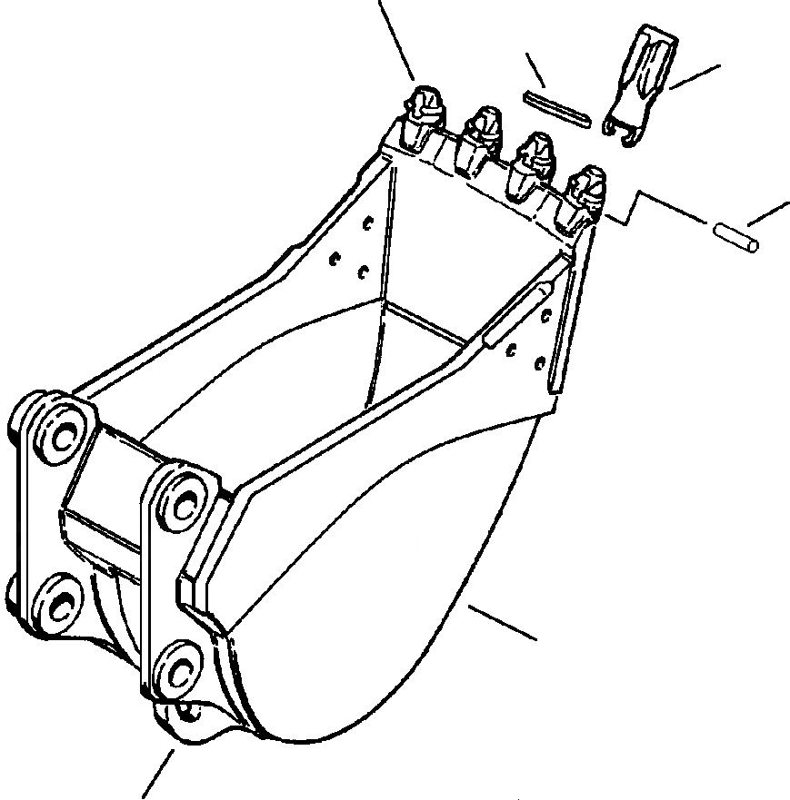 Схема запчастей Komatsu PC200-6 - КОВШ - ESCO СТАНДАРТН. DUTY ПЛАСТИНА LIP - IN. (7MM) ШИР. РАБОЧЕЕ ОБОРУДОВАНИЕ