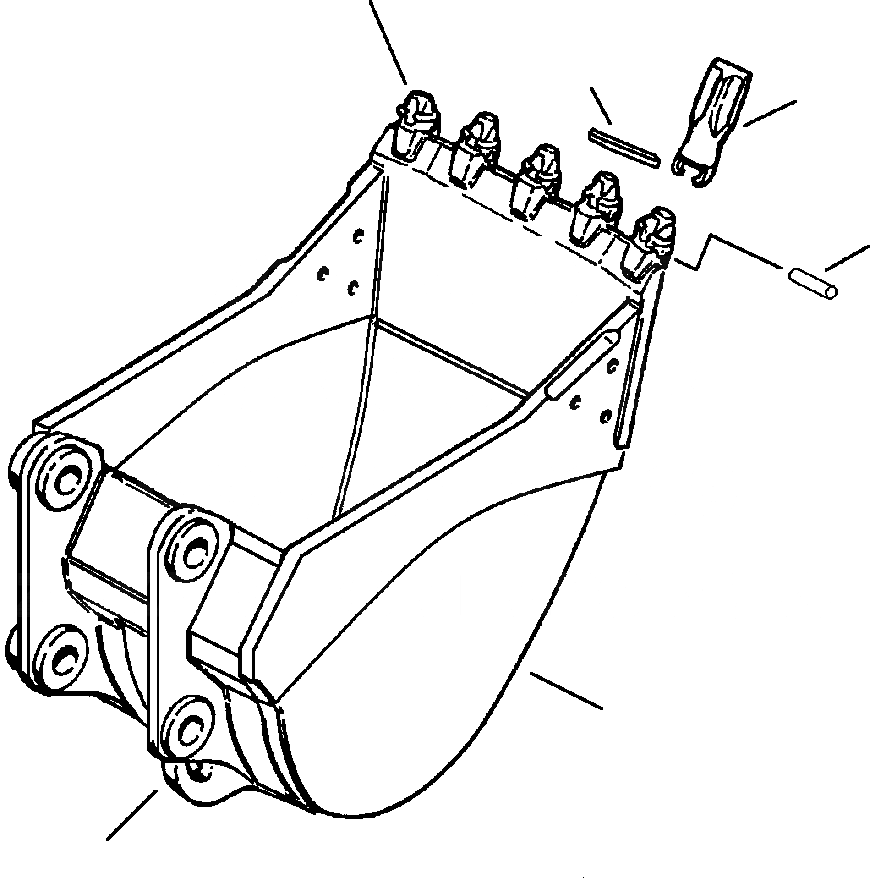 Схема запчастей Komatsu PC200-6 - КОВШ - ESCO СТАНДАРТН. DUTY ПЛАСТИНА LIP - IN. (7MM) ШИР. РАБОЧЕЕ ОБОРУДОВАНИЕ