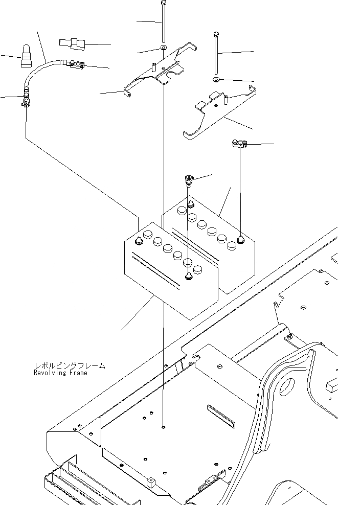 Схема запчастей Komatsu PC200-8 - АККУМУЛЯТОР (ЖИДКОСТН. ТИПА)(№C-) ЭЛЕКТРИКА