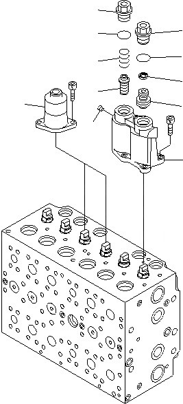 Схема запчастей Komatsu PC200-8 - ОСНОВН. КЛАПАН (7-СЕКЦИОНН.) (РУКОЯТЬ HOLDING КЛАПАН) (/) ОСНОВН. КОМПОНЕНТЫ И РЕМКОМПЛЕКТЫ