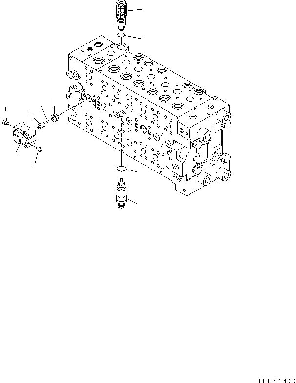 Схема запчастей Komatsu PC200-8 - ОСНОВН. КЛАПАН (7-СЕКЦИОНН.) (РУКОЯТЬ HOLDING КЛАПАН) (/) ОСНОВН. КОМПОНЕНТЫ И РЕМКОМПЛЕКТЫ