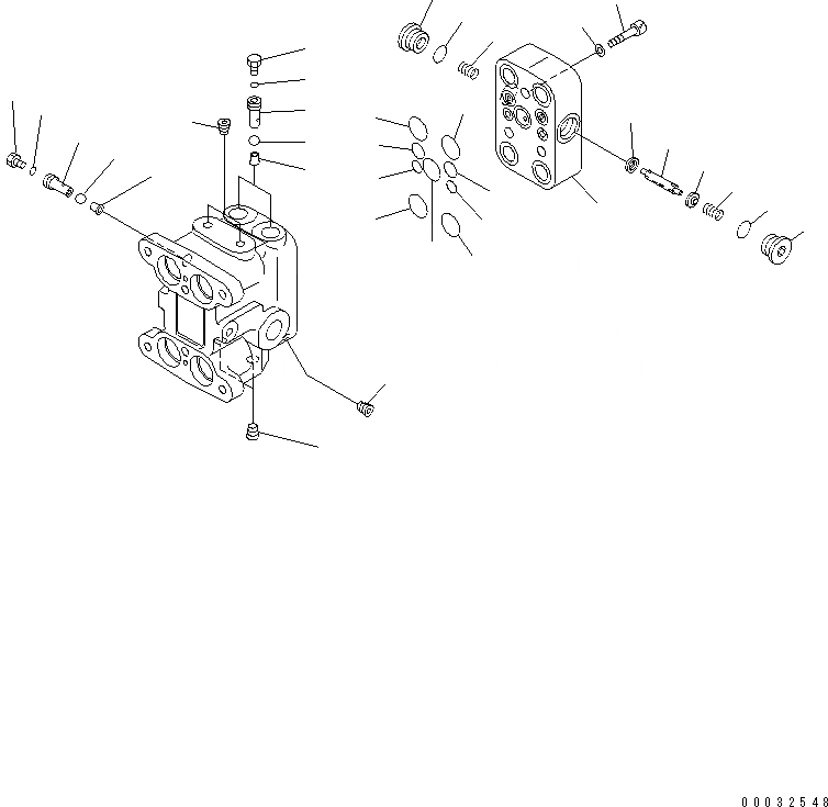 Схема запчастей Komatsu PC200-8 - КЛАПАН PPC(ДЛЯ ХОДА) (/) ОСНОВН. КОМПОНЕНТЫ И РЕМКОМПЛЕКТЫ