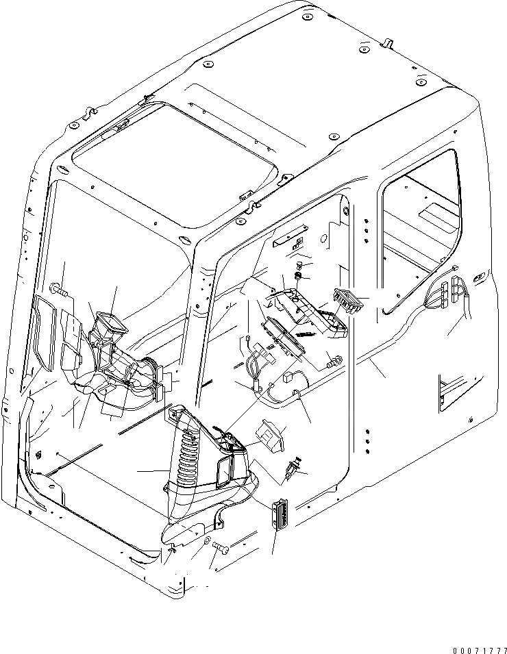 Схема запчастей Komatsu PC200LC-7L - ОСНОВН. КОНСТРУКЦИЯ (КАБИНА) (СИСТЕМА МОНИТОРА)(№A878-) КАБИНА ОПЕРАТОРА И СИСТЕМА УПРАВЛЕНИЯ