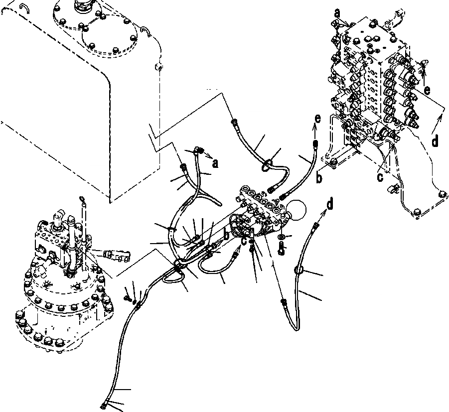 Схема запчастей Komatsu PC200LC-8 - H8-A ГИДРОЛИНИЯ СОЛЕНОИДНЫЙ КЛАПАН (ПАТРУБКИ) ГИДРАВЛИКА