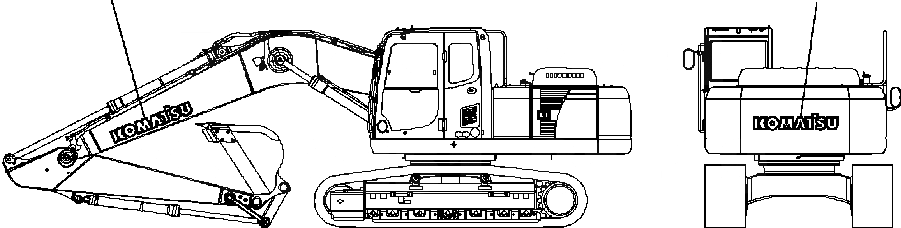 Схема запчастей Komatsu PC200LC-8 - U-A ТАБЛИЧКИ KOMATSU ЛОГОТИП МАРКИРОВКА