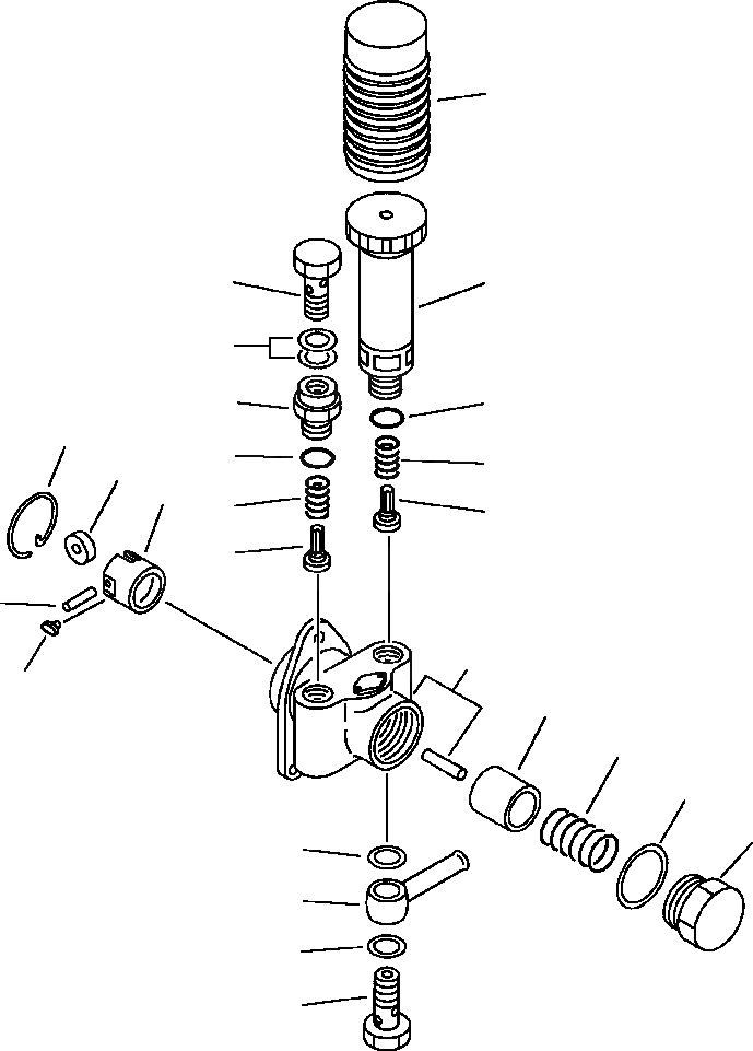 Схема запчастей Komatsu PC200-5 - ТОПЛ. НАСОС ПОДКАЧИВАЮЩ. НАСОС ТОПЛИВН. СИСТЕМА