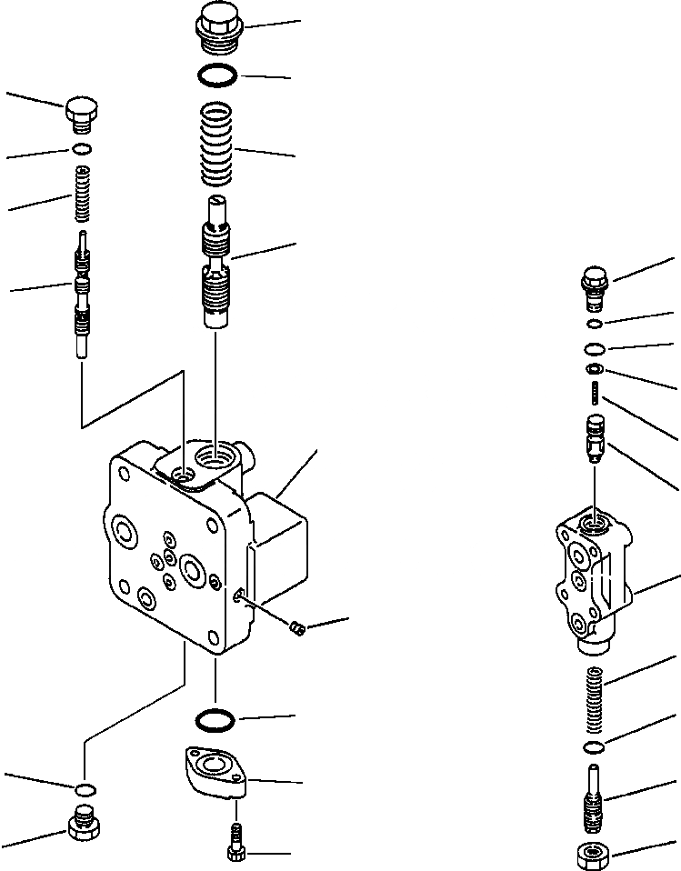 Схема запчастей Komatsu PC200-6L - FIG NO. H- ОСНОВН. КЛАПАН (/9), НАСОС MERGE-DIVIDER КЛАПАН И РУКОЯТЬ COUNTERBALANCE КЛАПАН PC- заводской номер A8 THRU A87; PC ГИДРАВЛИКА