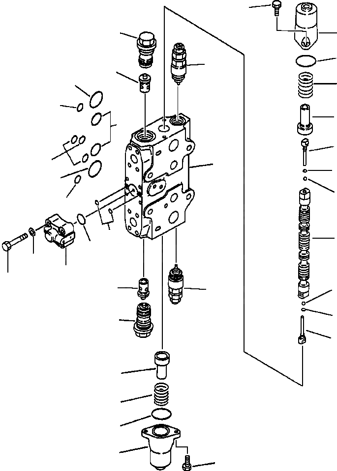 Схема запчастей Komatsu PC200-6L - FIG NO. H- ОСНОВН. КЛАПАН ( АКТУАТОР) (/) ДОПОЛН. СЕРВИСНЫЙ КЛАПАН PC- заводской номер A8 THRU A89; PCLC- заводской номер A8 ГИДРАВЛИКА