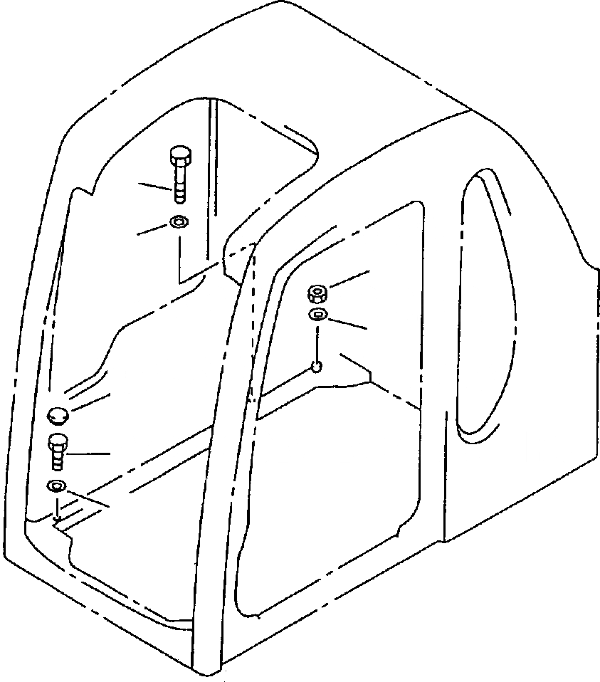 Схема запчастей Komatsu PC200-6L - FIG NO. K- КАБИНА (ЧАСТИ Д/УСТАНОВКИ) КАБИНА ОПЕРАТОРА И СИСТЕМА УПРАВЛЕНИЯ