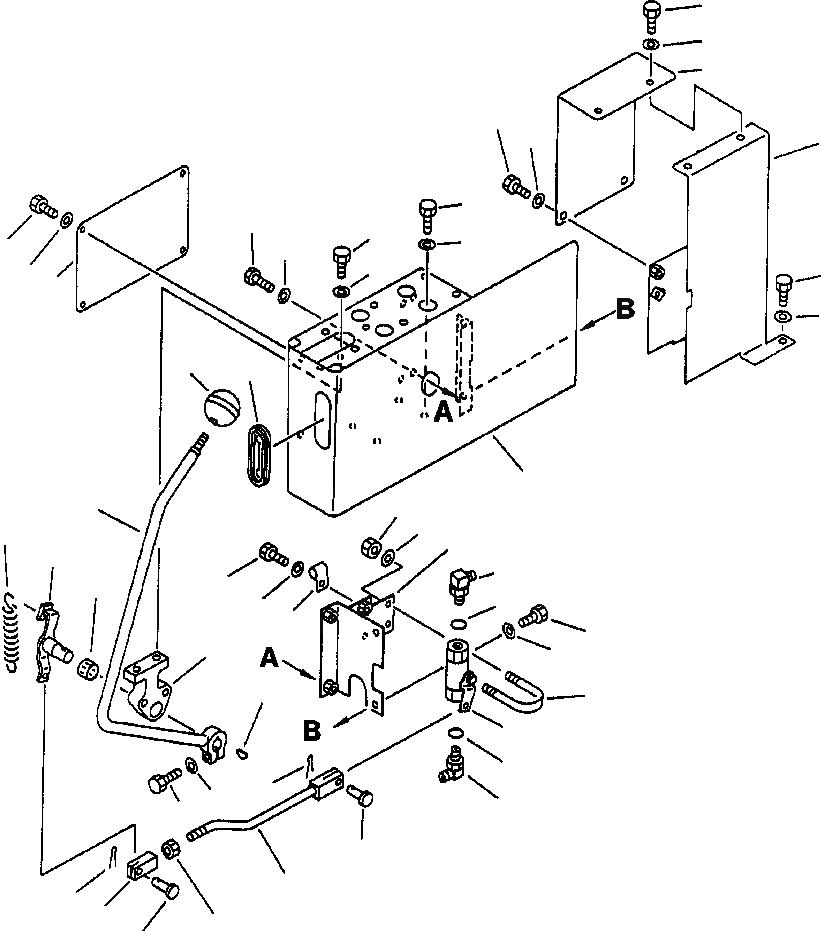 Схема запчастей Komatsu PC200-6L - FIG NO. K- ЛЕВ. СТОЙКА (СТОЙКА И ЗАДН. КРЫШКА) КАБИНА ОПЕРАТОРА И СИСТЕМА УПРАВЛЕНИЯ