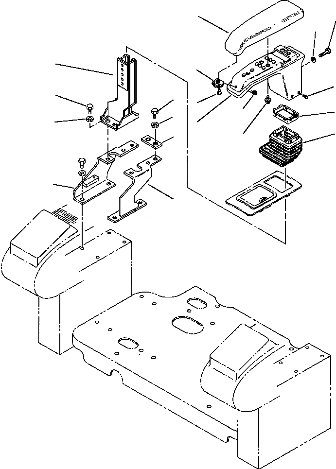 Схема запчастей Komatsu PC200-6L - FIG NO. K- ПРАВ. СТОЙКА ПОДЛОКОТНИК КАБИНА ОПЕРАТОРА И СИСТЕМА УПРАВЛЕНИЯ