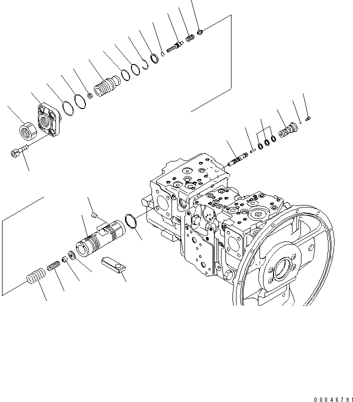 Схема запчастей Komatsu PC200LC-8E0 - ОСНОВН. НАСОС (8/) ОСНОВН. КОМПОНЕНТЫ И РЕМКОМПЛЕКТЫ