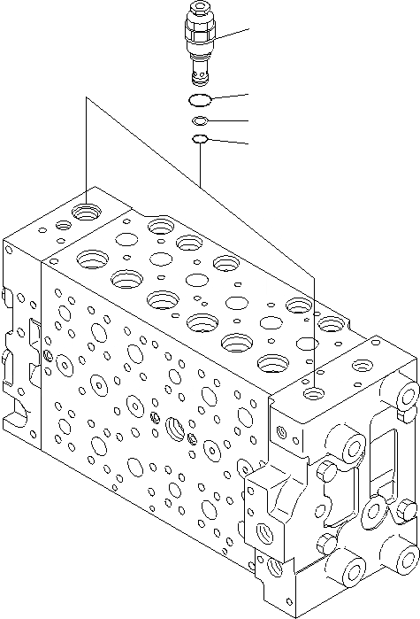 Схема запчастей Komatsu PC200LC-8E0 - ОСНОВН. КЛАПАН (9/7) ОСНОВН. КОМПОНЕНТЫ И РЕМКОМПЛЕКТЫ