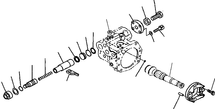 Схема запчастей Komatsu PC200LL-6 - FIG. H-8A ОСНОВН. НАСОС - ЗАДН. SERVO ПОРШЕНЬ ГИДРАВЛИКА