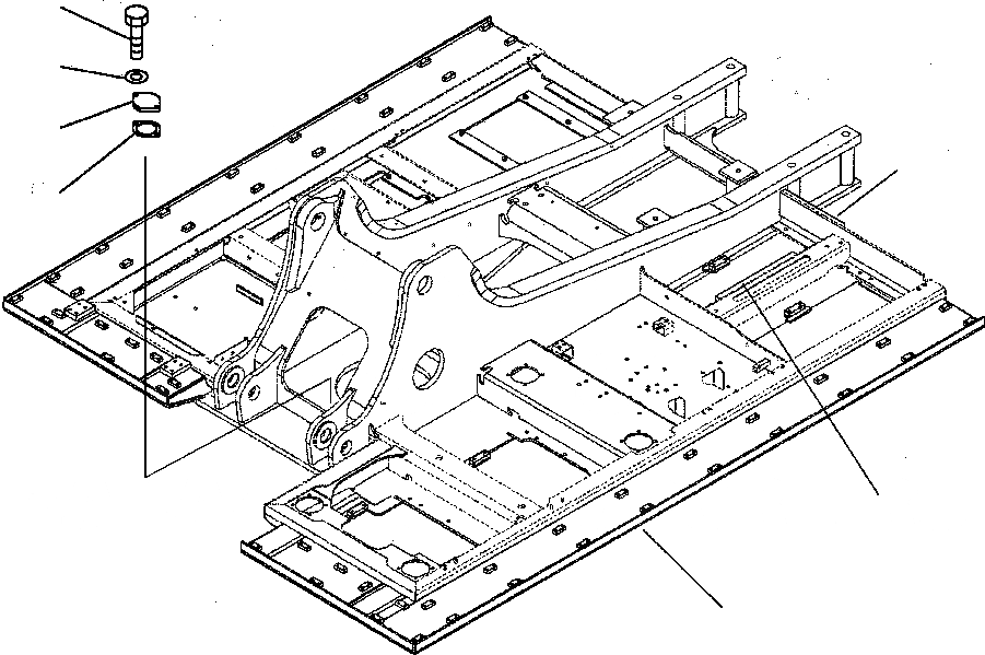 Схема запчастей Komatsu PC200LL-6 - FIG. J-A ОСНОВНАЯ РАМА - С WALKWAY ОСНОВНАЯ РАМА И ЕЕ ЧАСТИ