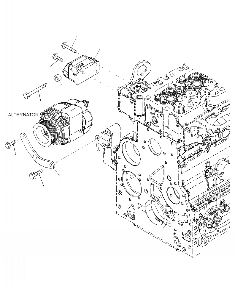 Схема запчастей Komatsu PC200LL-8 - A-AA9 КРЕПЛЕНИЕ ГЕНЕРАТОРА ДВИГАТЕЛЬ