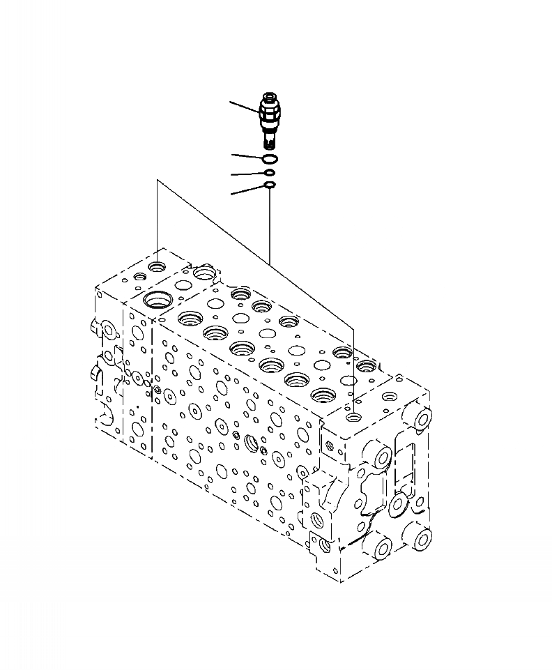 Схема запчастей Komatsu PC200LL-8 - H-9A ОСНОВН. КЛАПАН РАЗГРУЗ. КЛАПАН ГИДРАВЛИКА