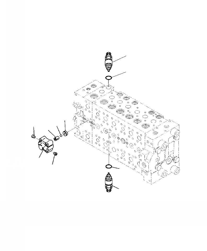 Схема запчастей Komatsu PC200LL-8 - H-8A ОСНОВН. КЛАПАН СЕРВИСНЫЙ КЛАПАН - БЕЗОПАСН. ВСАСЫВ. КЛАПАН ГИДРАВЛИКА
