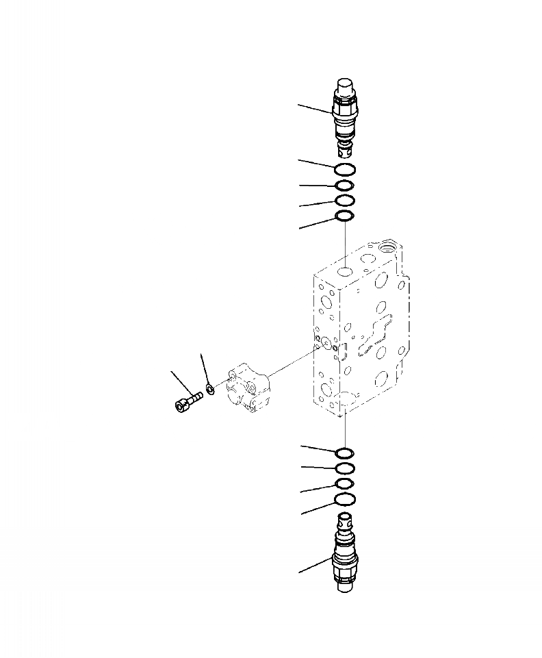 Схема запчастей Komatsu PC200LL-8 - H-A ОСНОВН. КЛАПАН СЕРВИСНЫЙ КЛАПАН - PRESSURE COMPENSATING КЛАПАН ( АКТУАТОРS) ГИДРАВЛИКА