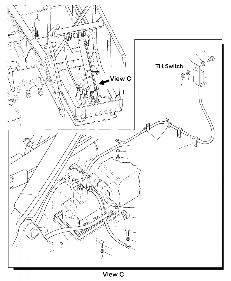 Схема запчастей Komatsu PC200LL-8 - M8-7A КАБИНА RISER COMPONENTS (/7) - 8/ INCH RISER ЧАСТИ КОРПУСА