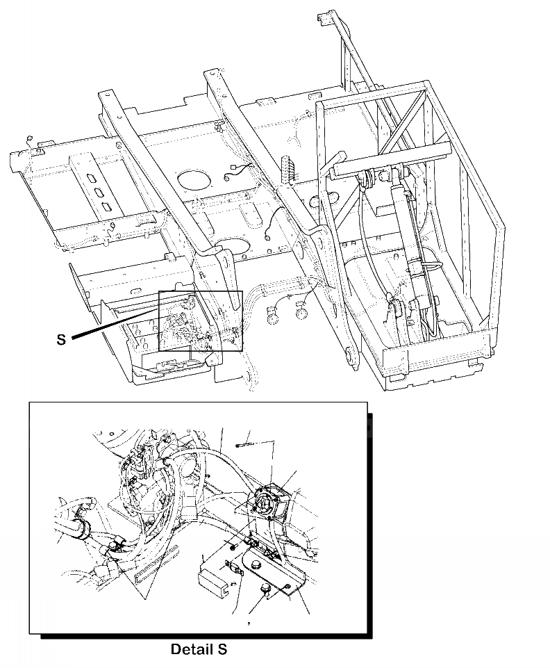 Схема запчастей Komatsu PC200LL-8 - M8-7AA КАБИНА RISER COMPONENTS (/7) - 8/ INCH RISER (заводской номер A87- ) ЧАСТИ КОРПУСА