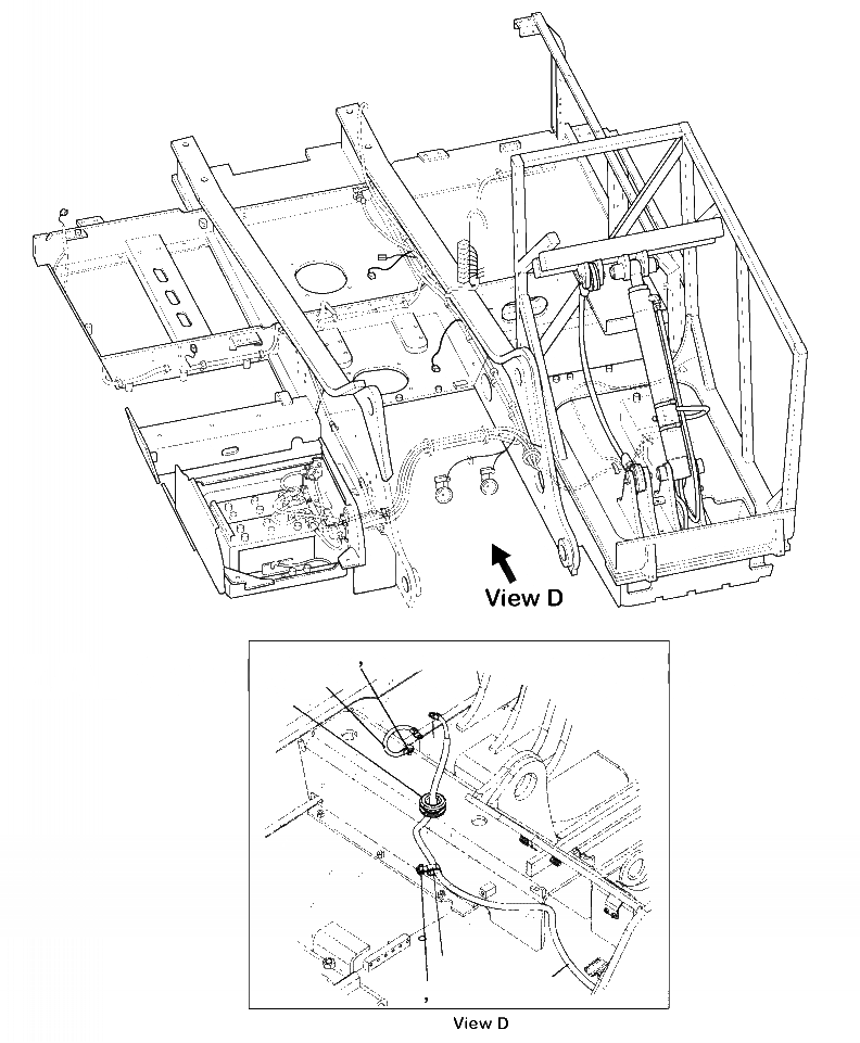 Схема запчастей Komatsu PC200LL-8 - M8-7AA КАБИНА RISER COMPONENTS (/7) - 8/ INCH RISER (заводской номер A87- ) ЧАСТИ КОРПУСА