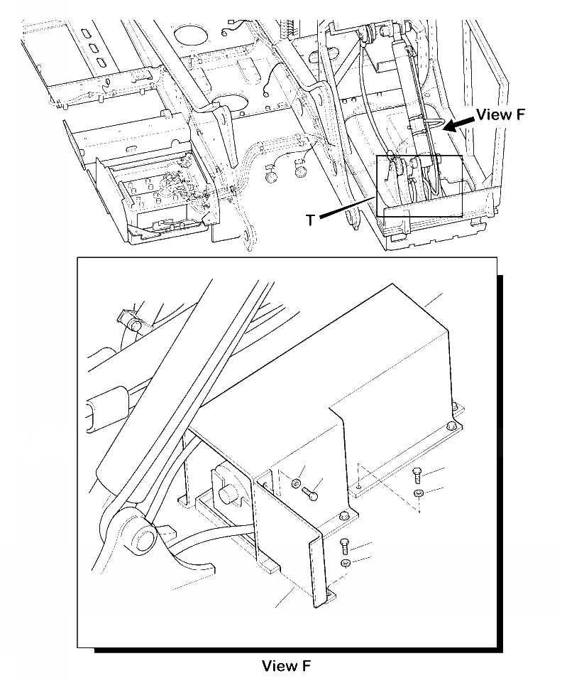 Схема запчастей Komatsu PC200LL-8 - M8-7B КАБИНА RISER COMPONENTS (7/7) - 8/ INCH RISER ЧАСТИ КОРПУСА