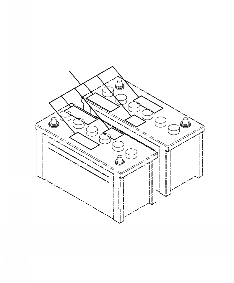 Схема запчастей Komatsu PC200LL-8 - U-A ТАБЛИЧКИ АККУМУЛЯТОР МАРКИРОВКА