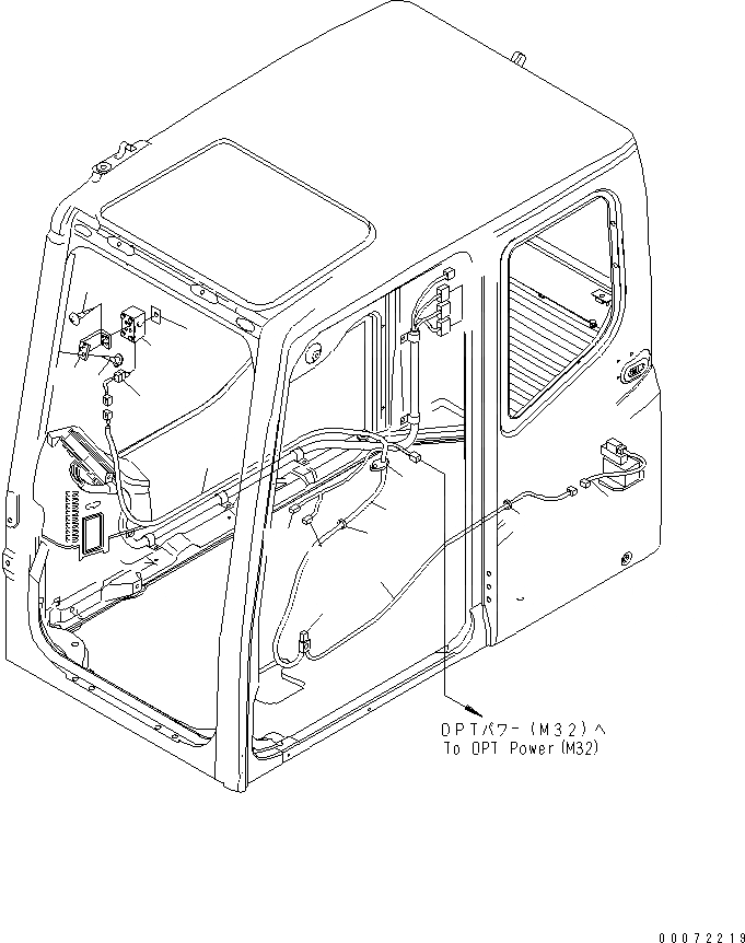 Схема запчастей Komatsu PC200LL-7L - ЭЛЕКТР. (SOFT ПОВОРОТН. ОПЦ.) ЭЛЕКТРИКА