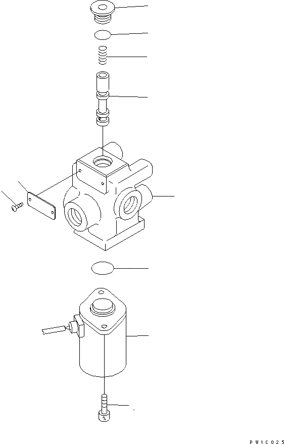 Схема запчастей Komatsu PC200LL-7L - СОЛЕНОИДНЫЙ КЛАПАН ГИДРАВЛИКА