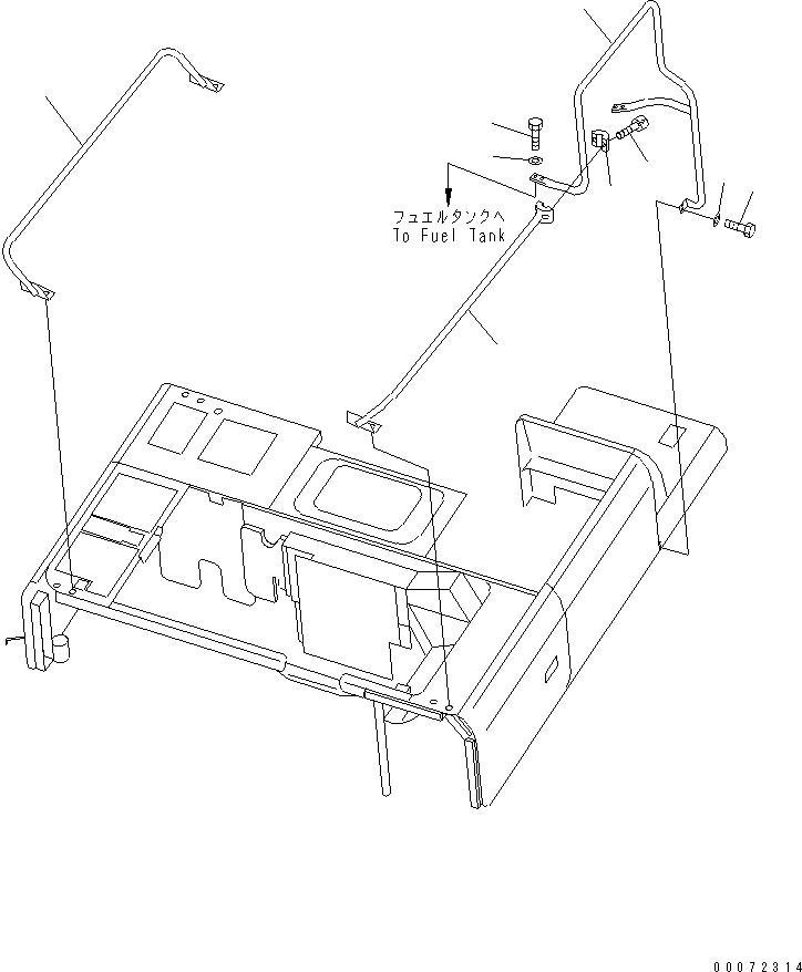 Схема запчастей Komatsu PC200LL-7L - HANDRAIL ЧАСТИ КОРПУСА