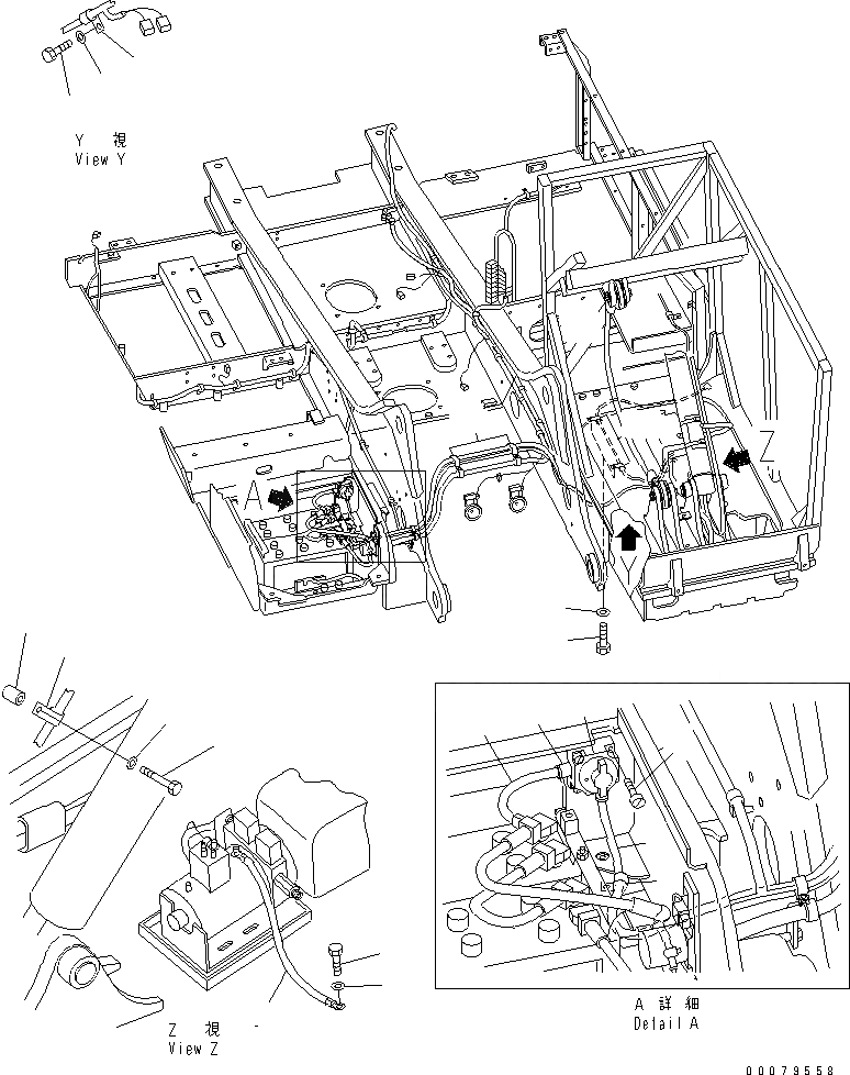 Схема запчастей Komatsu PC200LL-7L - КАБИНА (RISER ГИДРАВЛS) (8/ INCH RISER - ЧАСТЬ ) ЧАСТИ КОРПУСА