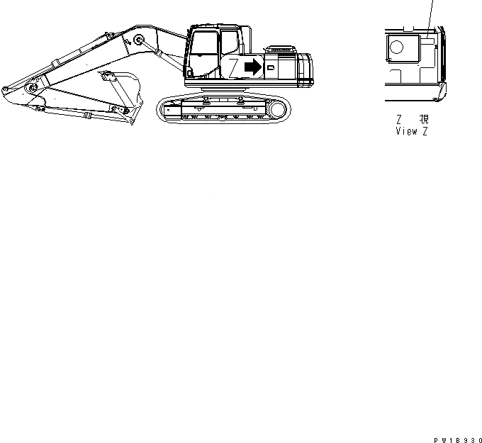 Схема запчастей Komatsu PC200LL-7L - ПЛАСТИНА (ВОЗДУХООЧИСТИТЕЛЬ¤ ДВОЙНОЙ ЭЛЕМЕНТ) МАРКИРОВКА