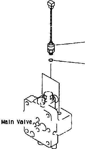 Схема запчастей Komatsu PC200-6B - ОСНОВН. КЛАПАН (ДАТЧИК) ГИДРАВЛИКА