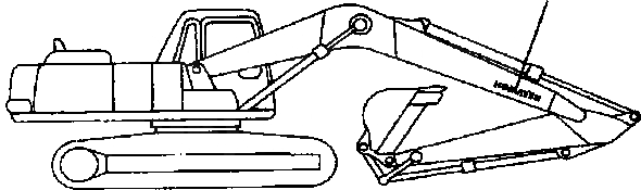 Схема запчастей Komatsu PC200-6B - ПЛАСТИНА (СТРЕЛА, ПРАВ.) (ЛОГОТИП) МАРКИРОВКА