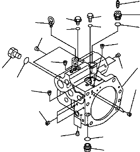 Схема запчастей Komatsu PC200-6B - ОСНОВН. НАСОС (/) ОСНОВН. КОМПОНЕНТЫ И РЕМКОМПЛЕКТЫ