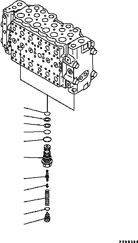 Схема запчастей Komatsu PC200-6B - ОСНОВН. КЛАПАН (-АКТУАТОР) (/) (ДЛЯ BLIND ЗАГЛУШКА OF БЕЗОПАСН.-ВСАСЫВ. СЕРВИСНЫЙ КЛАПАН) ОСНОВН. КОМПОНЕНТЫ И РЕМКОМПЛЕКТЫ