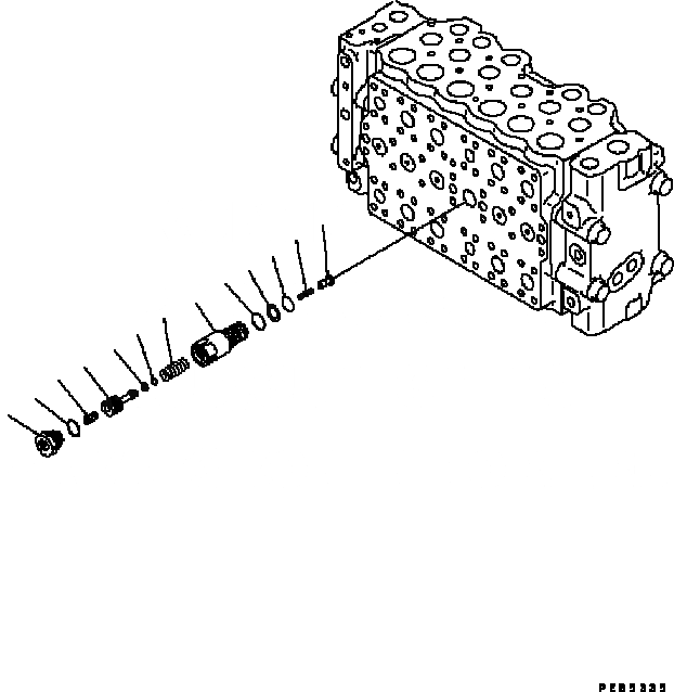 Схема запчастей Komatsu PC200-6B - ОСНОВН. КЛАПАН (-АКТУАТОР) (8/) (ДЛЯ BLIND ЗАГЛУШКА OF БЕЗОПАСН.-ВСАСЫВ. СЕРВИСНЫЙ КЛАПАН) ОСНОВН. КОМПОНЕНТЫ И РЕМКОМПЛЕКТЫ