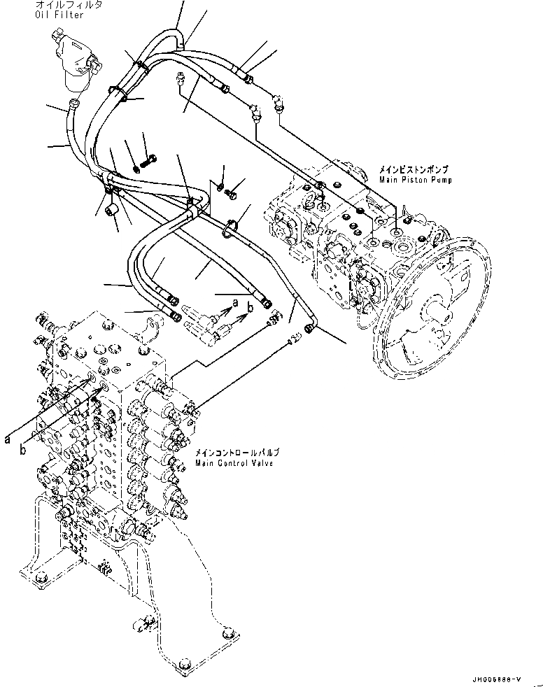 Схема запчастей Komatsu PC200-8 - ЛИНИЯ LS(ДЛЯ -АКТУАТОР) (ЛЕСОЗАГОТОВИТЕЛЬНАЯ ТЕХНИКА СПЕЦ-Я) ГИДРАВЛИКА