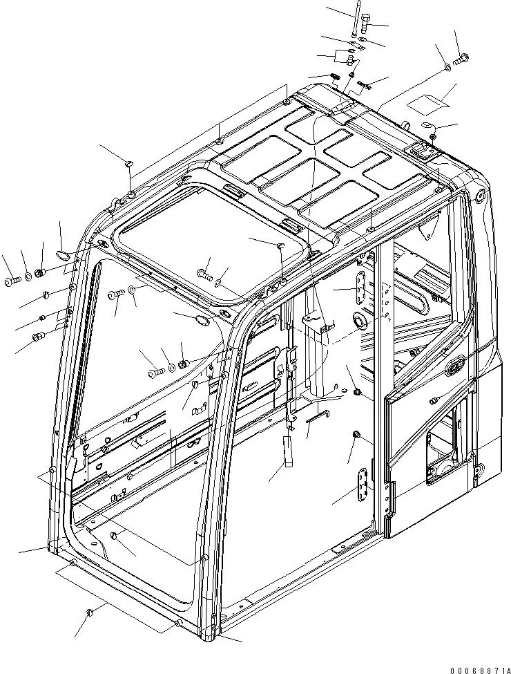 Схема запчастей Komatsu PC200-8 - КАБИНА (KOMTRAX FILM АНТЕННА И GALEO ПЛАСТИНА) (ORBCOM ТИП) (АНТИВАНДАЛЬН.) (ЛЕСОЗАГОТОВИТЕЛЬНАЯ ТЕХНИКА СПЕЦ-Я) КАБИНА ОПЕРАТОРА И СИСТЕМА УПРАВЛЕНИЯ