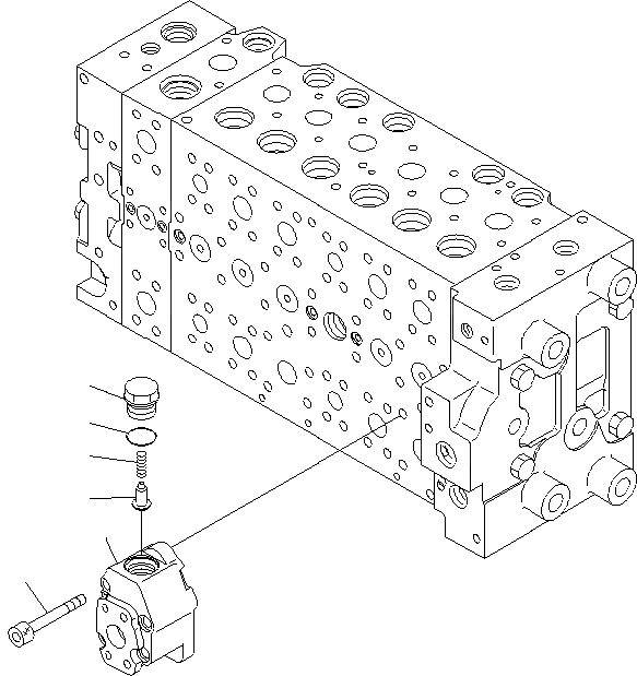 Схема запчастей Komatsu PC200-8 - ОСНОВН. КЛАПАН (-АКТУАТОР) (7/) (№B-B7) ОСНОВН. КОМПОНЕНТЫ И РЕМКОМПЛЕКТЫ