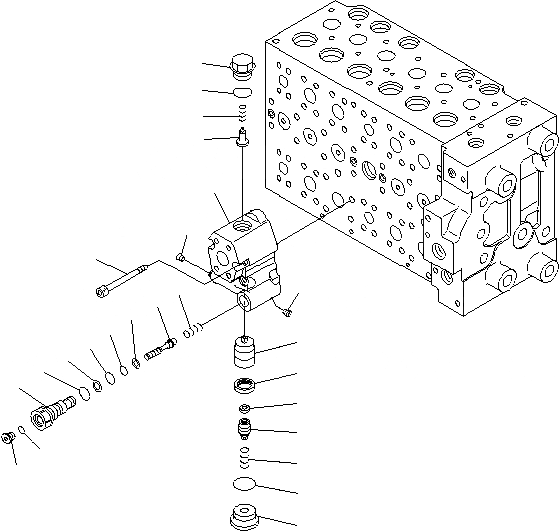 Схема запчастей Komatsu PC200-8 - ОСНОВН. КЛАПАН (-АКТУАТОР) (7/) (№B8-) ОСНОВН. КОМПОНЕНТЫ И РЕМКОМПЛЕКТЫ